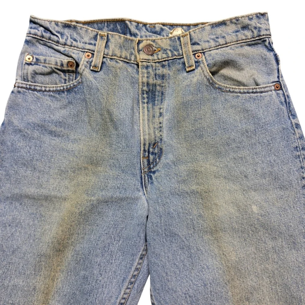 Vintage 550 Relaxed Tapered Leg Jeans Mens 30x30 Light Wash Levi's Made in USA
